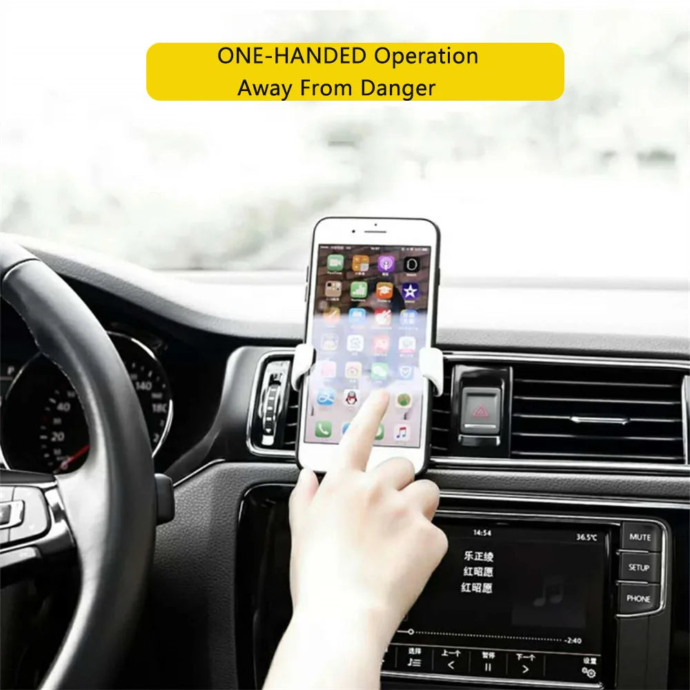 Phone Holder Car Air Vent Clip Mount for iPhone For Samsung