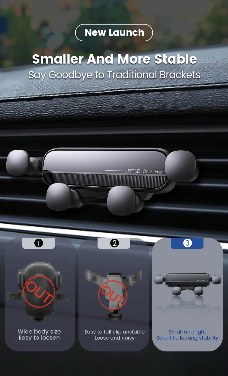 Car Phone Holder Air Vent Mount for iPhone 13 12 Xiaomi Universal GPS Stand